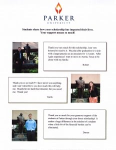Congratulations to the Students at Parker University on Their Achievements